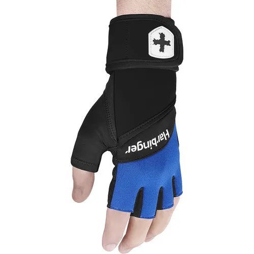 Harbinger Unisex's Training Wristwrap Gloves 2.0 - Blue
