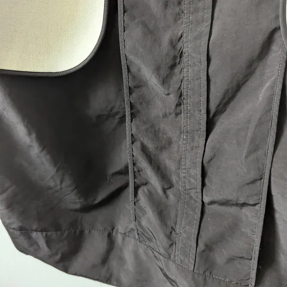 Harper Black White Zip Up Removable Vest Longline Jacket