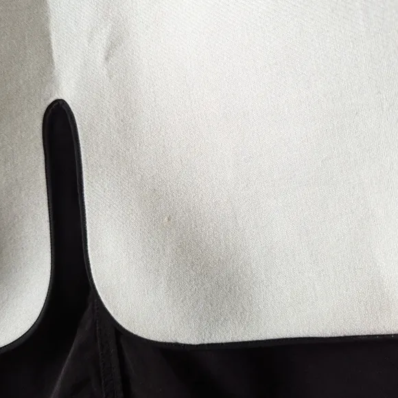 Harper Black White Zip Up Removable Vest Longline Jacket