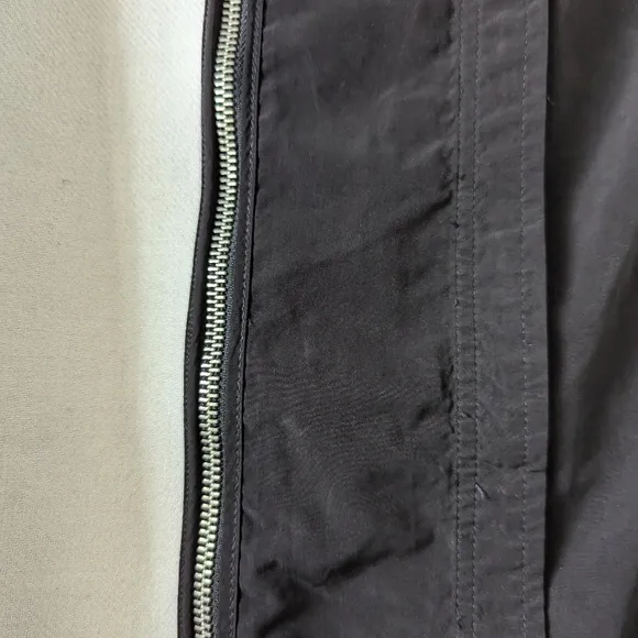 Harper Black White Zip Up Removable Vest Longline Jacket