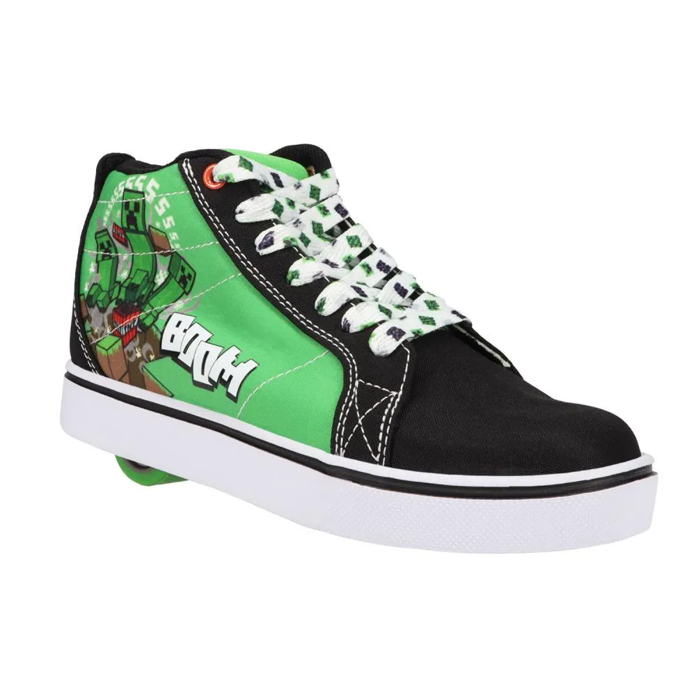 Heelys X Minecraft Racer 20 Mid Shoes - Green/Black
