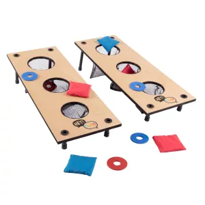 Hey! Play! 2-in-1 Washer Pitch and Beanbag Toss Set - Indoor or