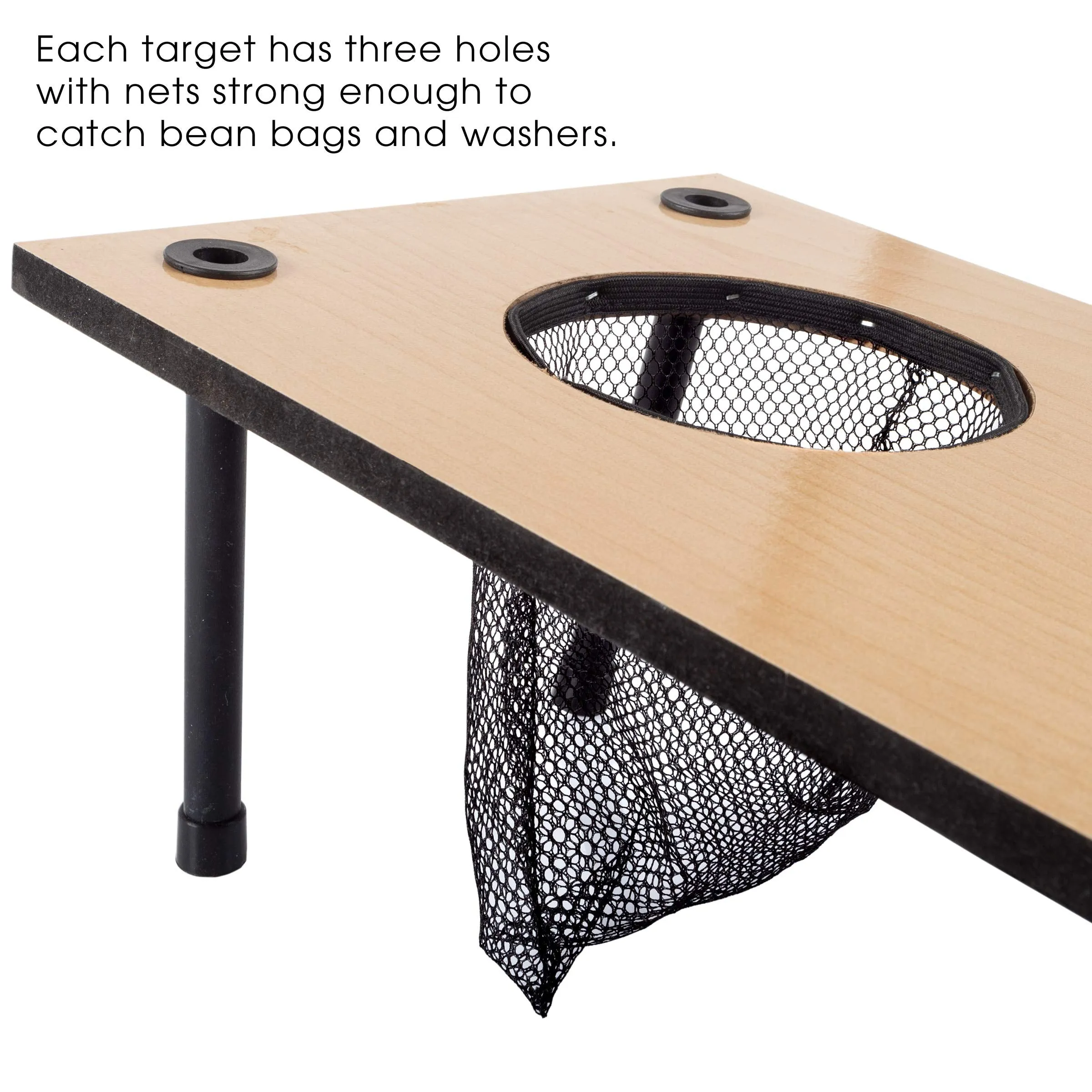 Hey! Play! 2-in-1 Washer Pitch and Beanbag Toss Set - Indoor or