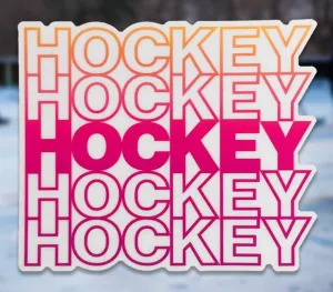 Hockey Repeat Sticker