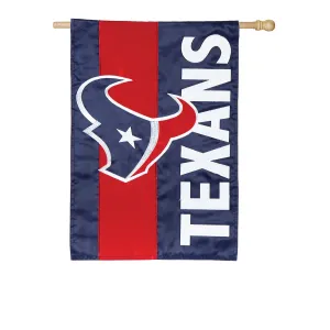 Houston Texans, Embellish Reg Flag,15sf3812