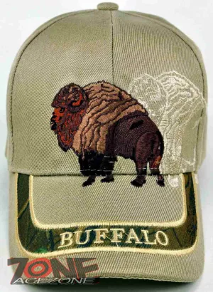 HUNTER BUFFALO OUTDOOR SPORTS CAP HAT TAN CAMO
