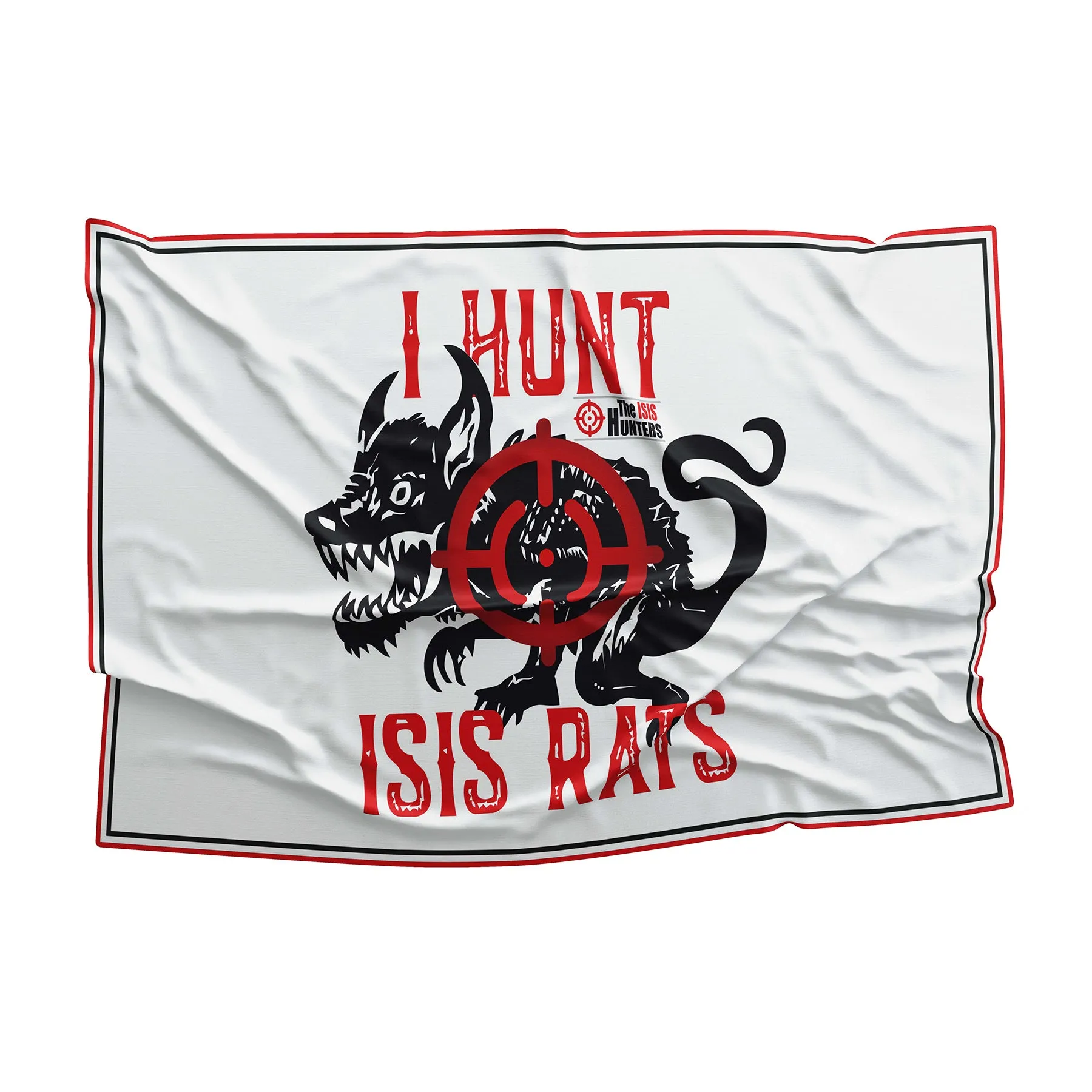 I Hunt ISIS Rats ISIS Hunter Flag Banner