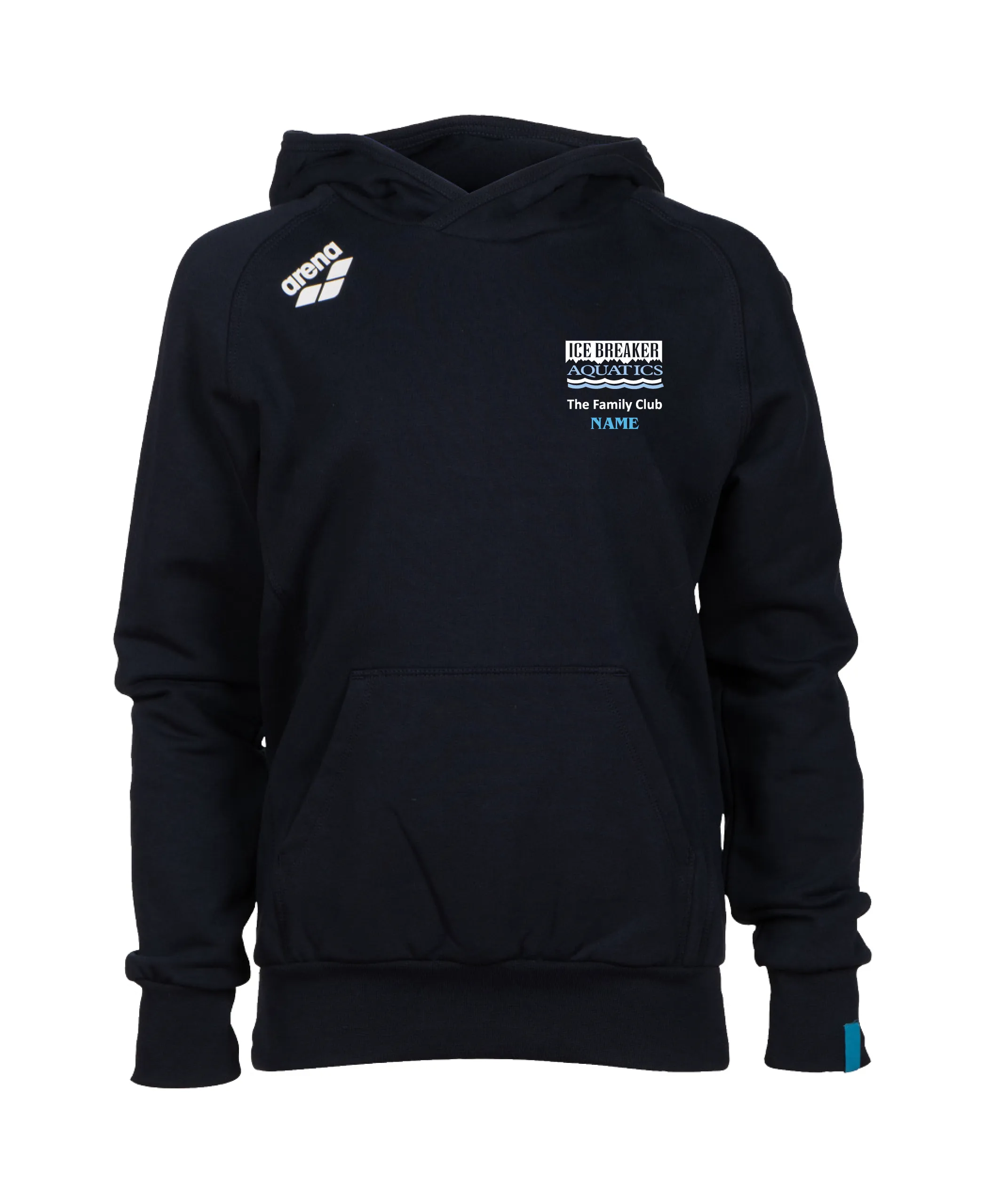 Ice Breaker Aquatics Jr Hooded Sweatshirt - Navy