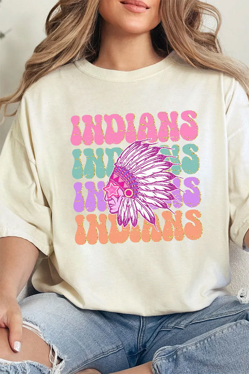 Indians Spirit Comfort Colors Adult Ring-Spun Cotton Tee