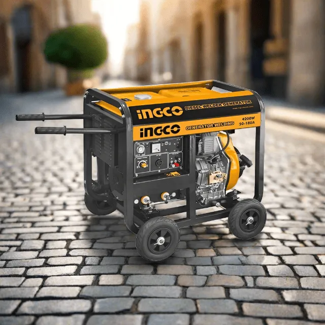Ingco Diesel Generator (4.2KW/50HZ) & Welding Machine (50-180A) | 15 L - GDW65001