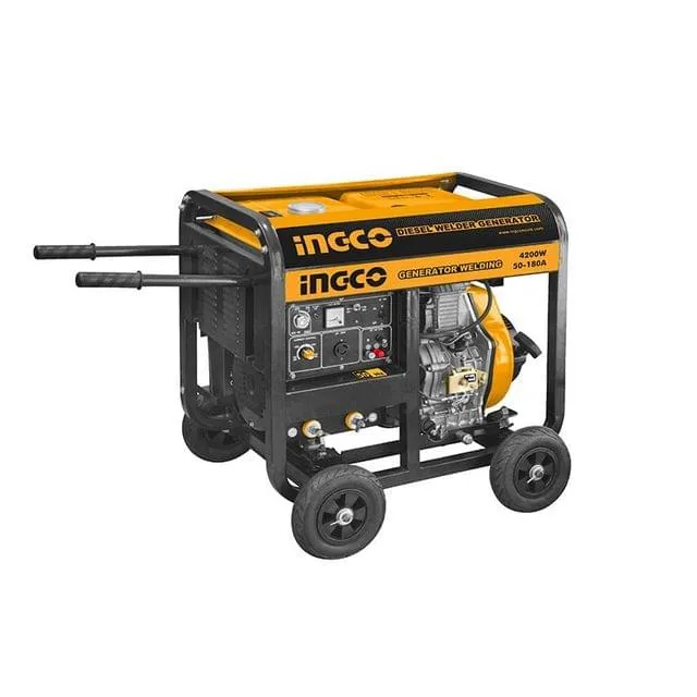 Ingco Diesel Generator (4.2KW/50HZ) & Welding Machine (50-180A) | 15 L - GDW65001