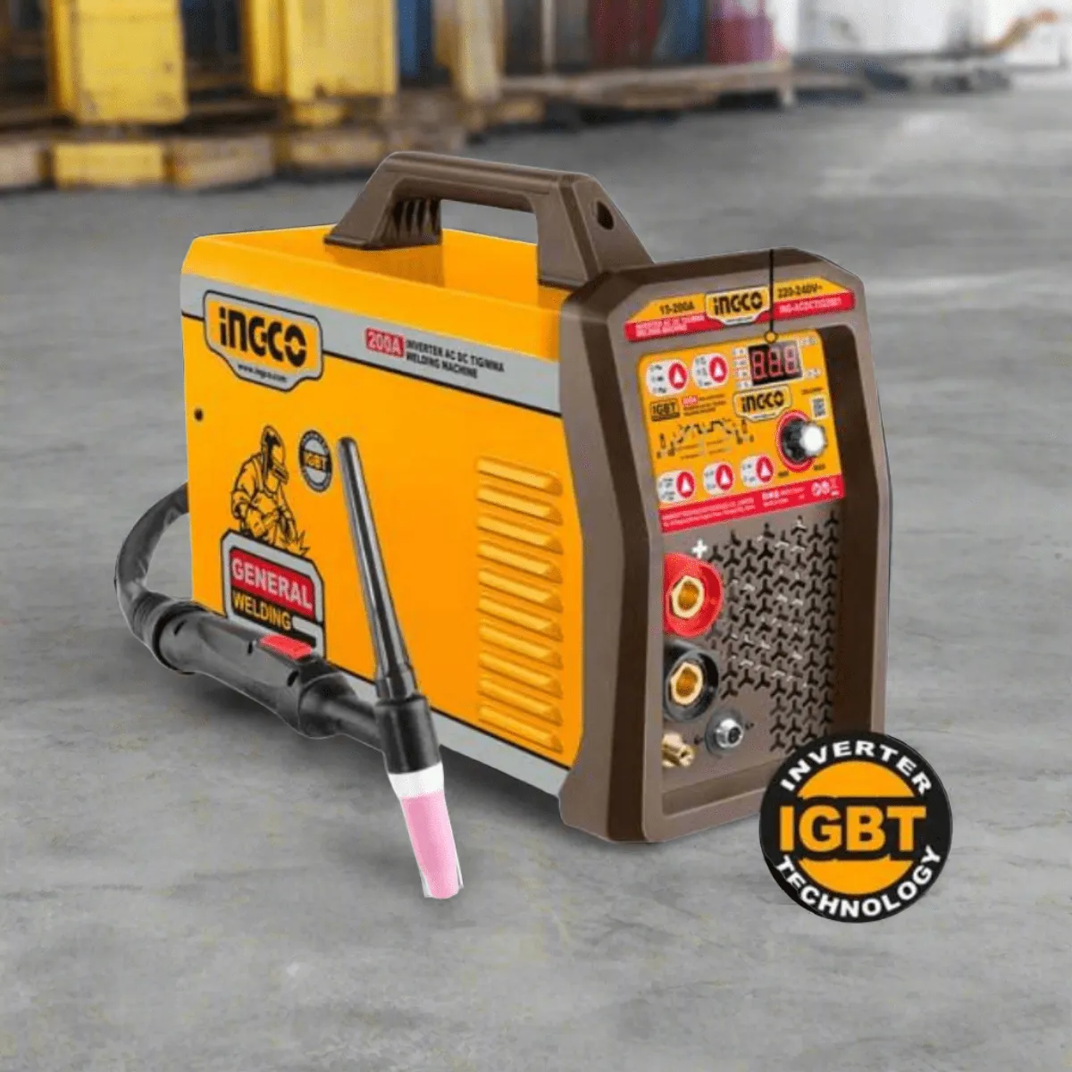 Ingco Inverter AC DC TIG/MMA Welding Machine 200A - ING-ACDCTIG2001