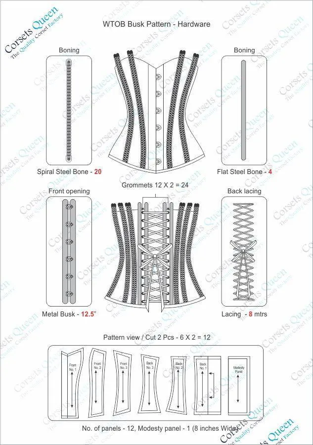 Janne Brocade Waist Training Corset