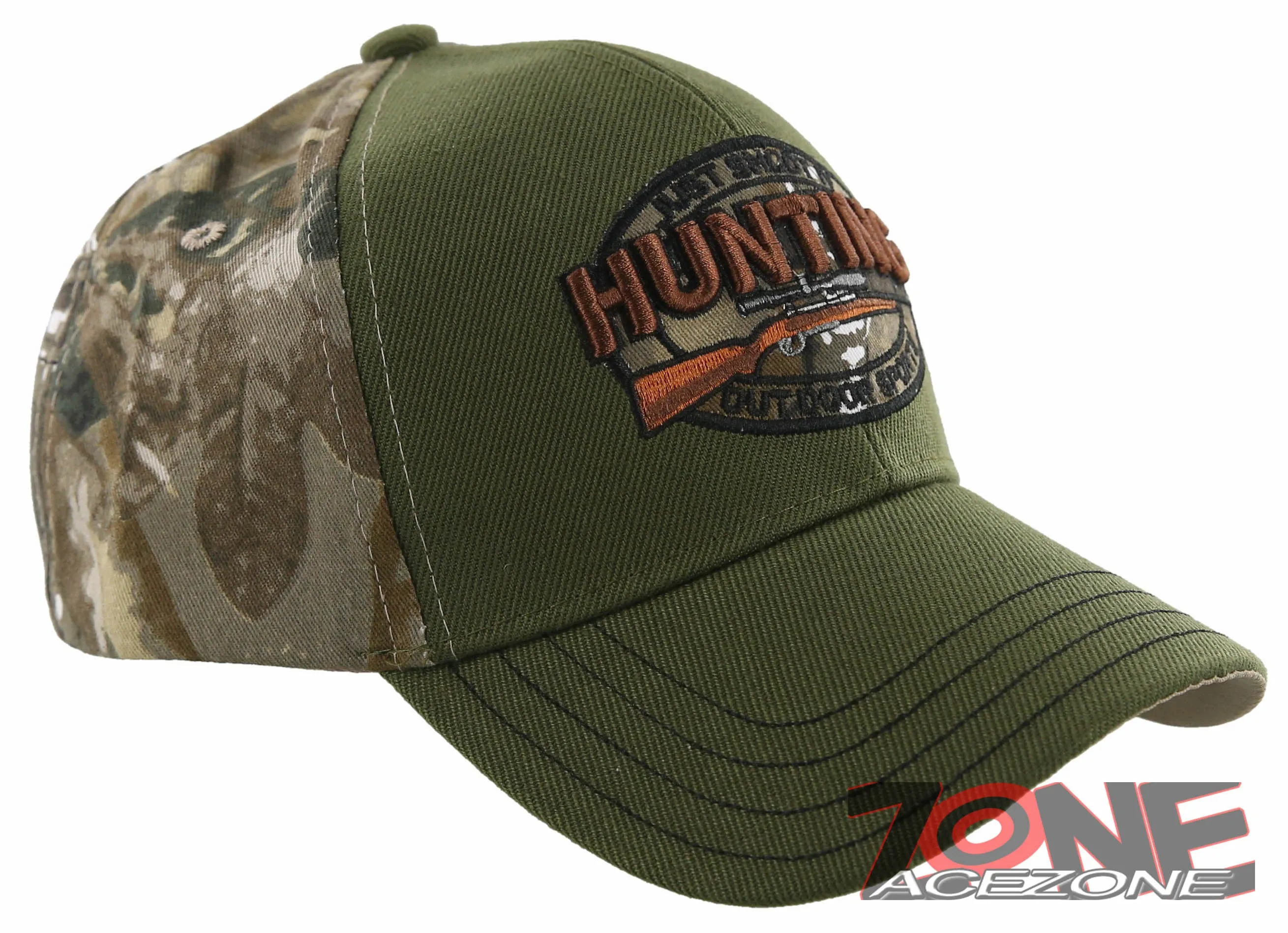 JUST SHOOT IT HUNTING OUTDOOR SPORTS HUNTER BALL CAP HAT OLIVE