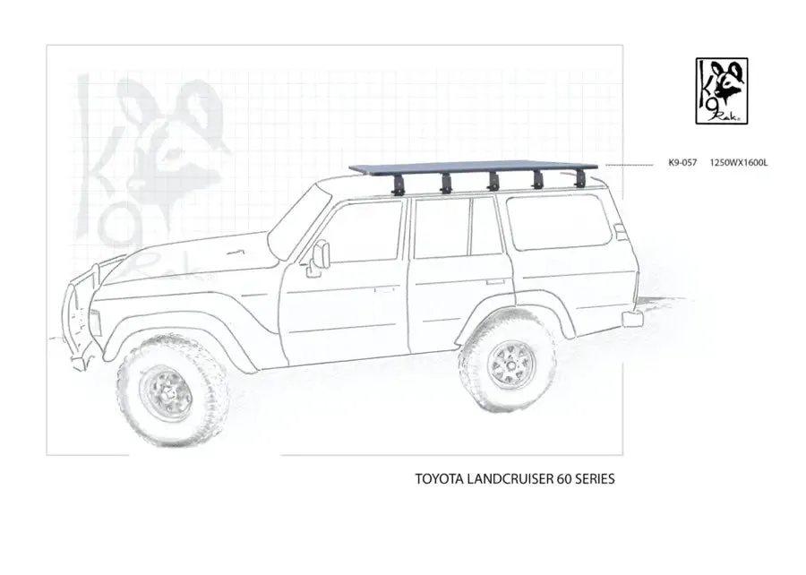 K9 Roof Racks compatible with 60 Series Expedition Quality - Black Friday Sale