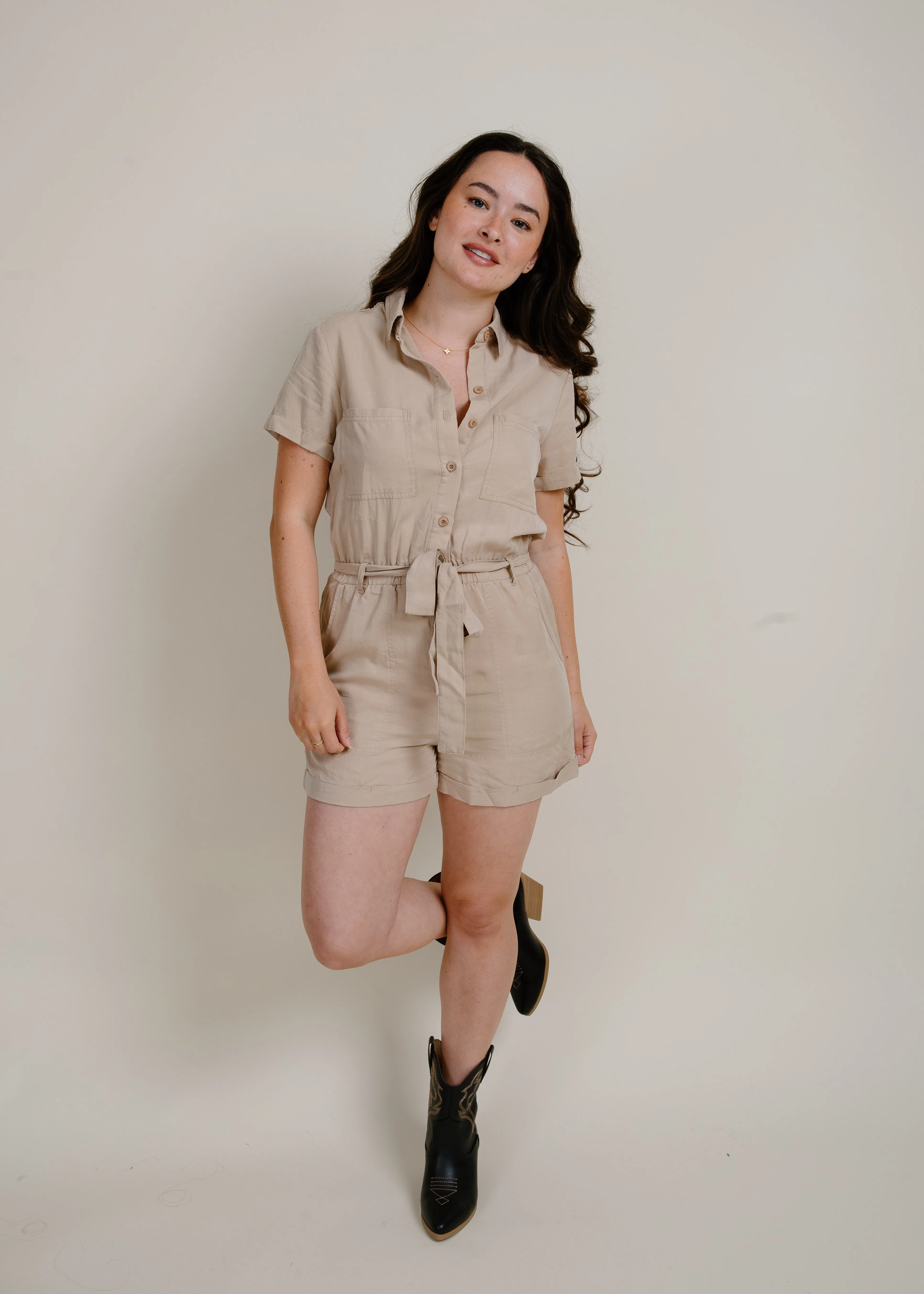 Karina Romper - Khaki