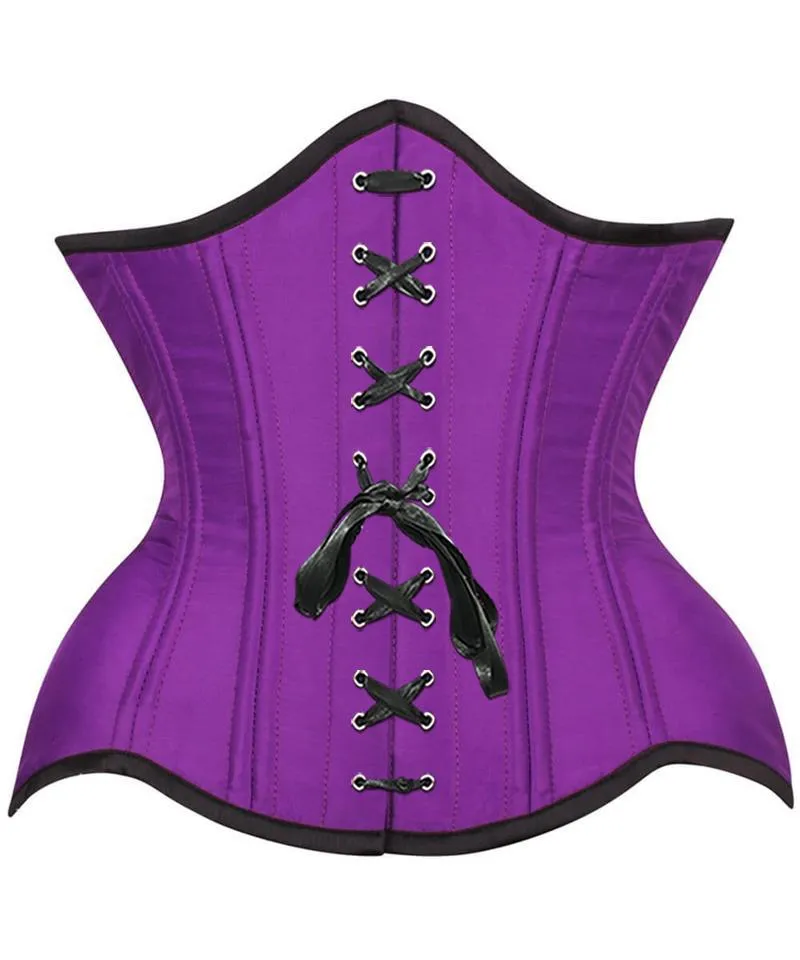 Kerin Waist Training Purple Curvy Corset