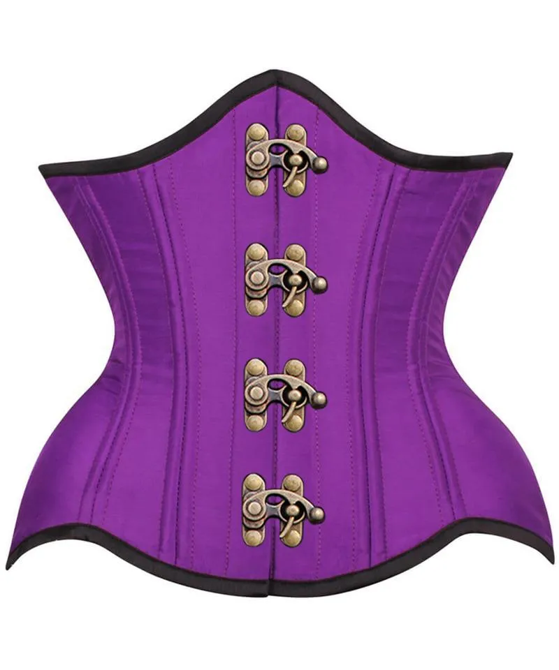 Kerin Waist Training Purple Curvy Corset