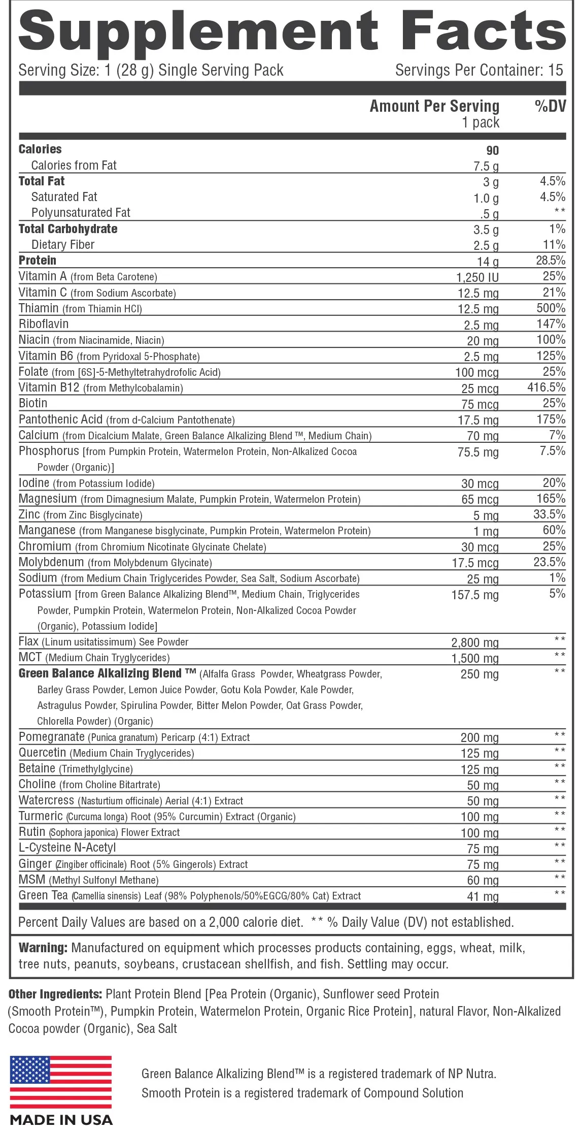 Keto-Green® Shake 3 Servings