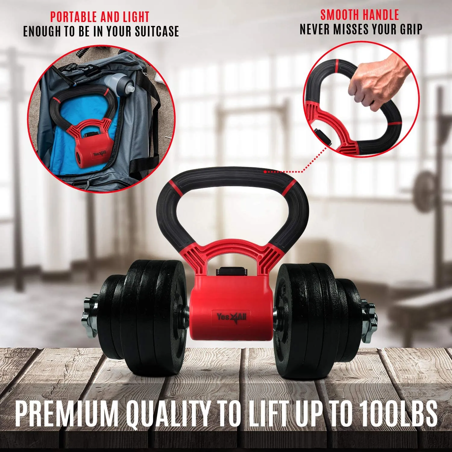 Kettle Grip, Red/Black, Single