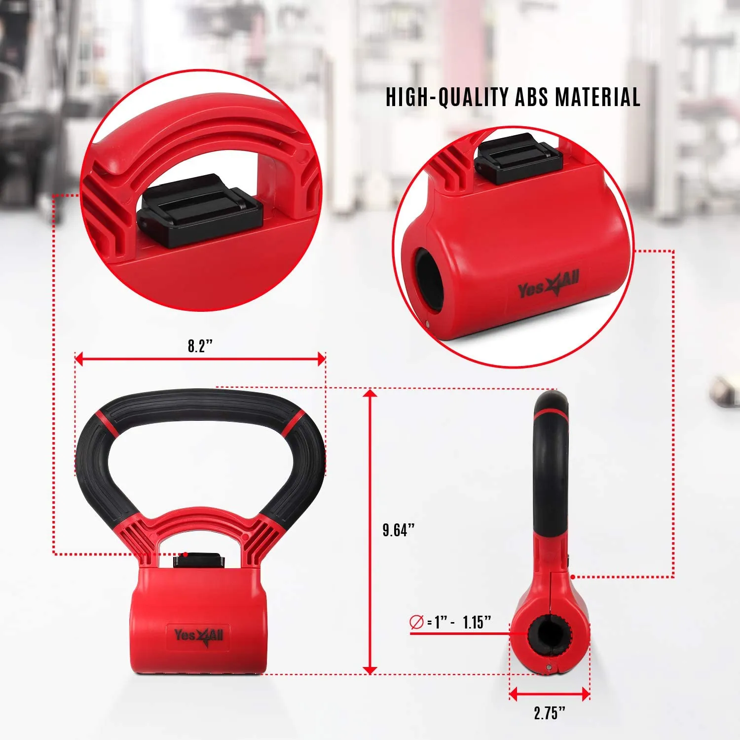 Kettle Grip, Red/Black, Single
