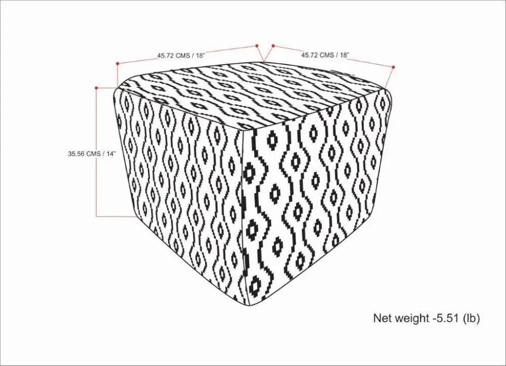 Kiana Outdoor/ Indoor Pouf