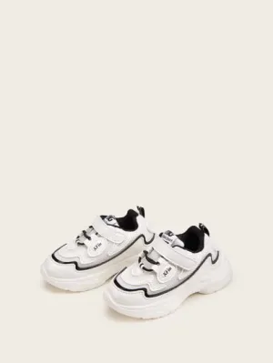 Kids Colorblock Letter Graphic Running Shoes- FDs