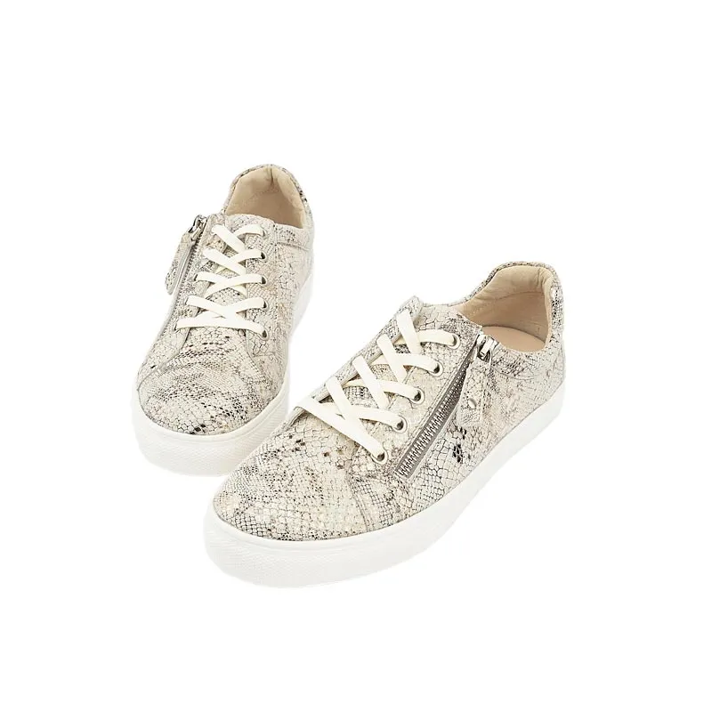 KLOUDS CARA PRINT - TAUPE SNAKE PRINT LEATHER