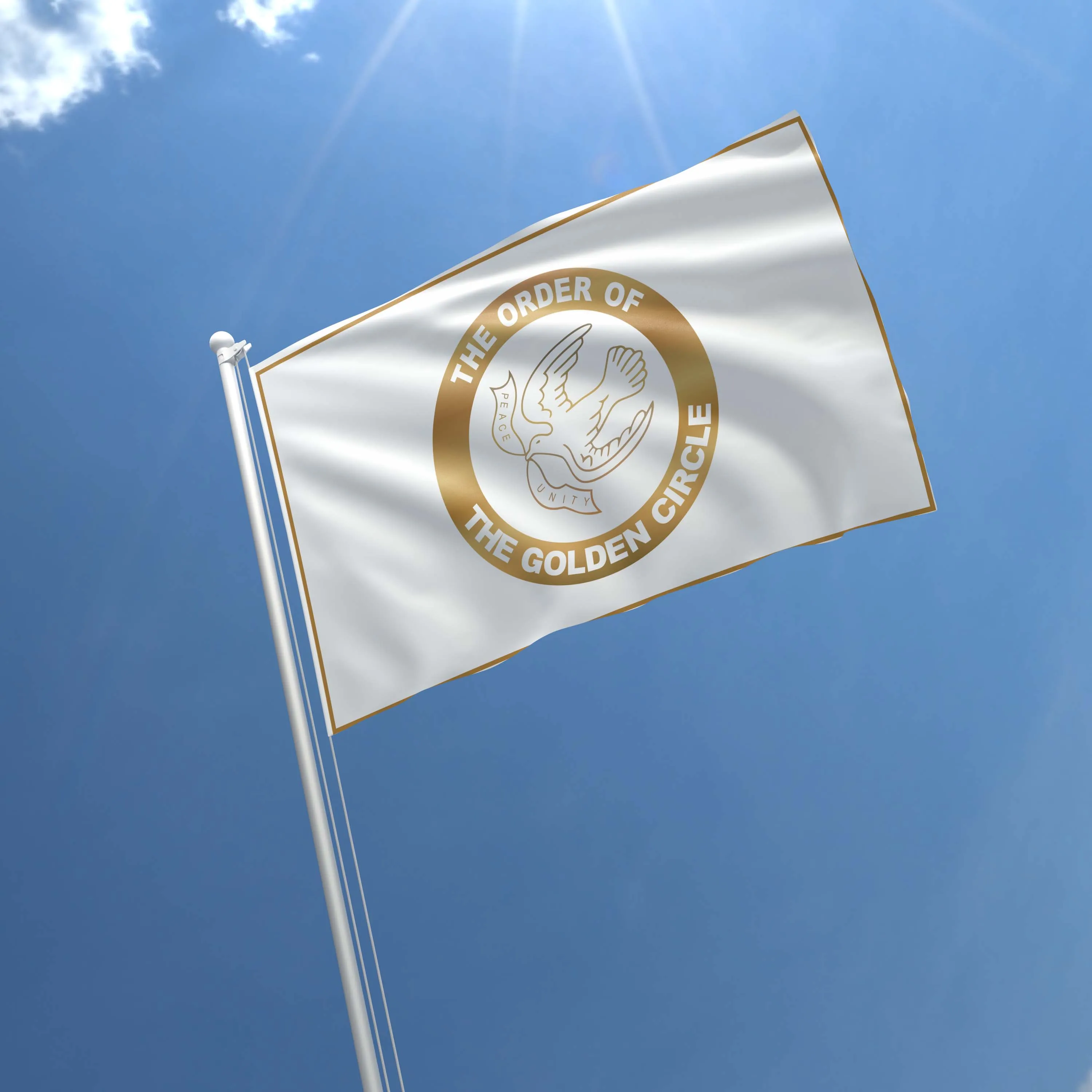 Knights of the Golden Circle KGC USA Flag Banner