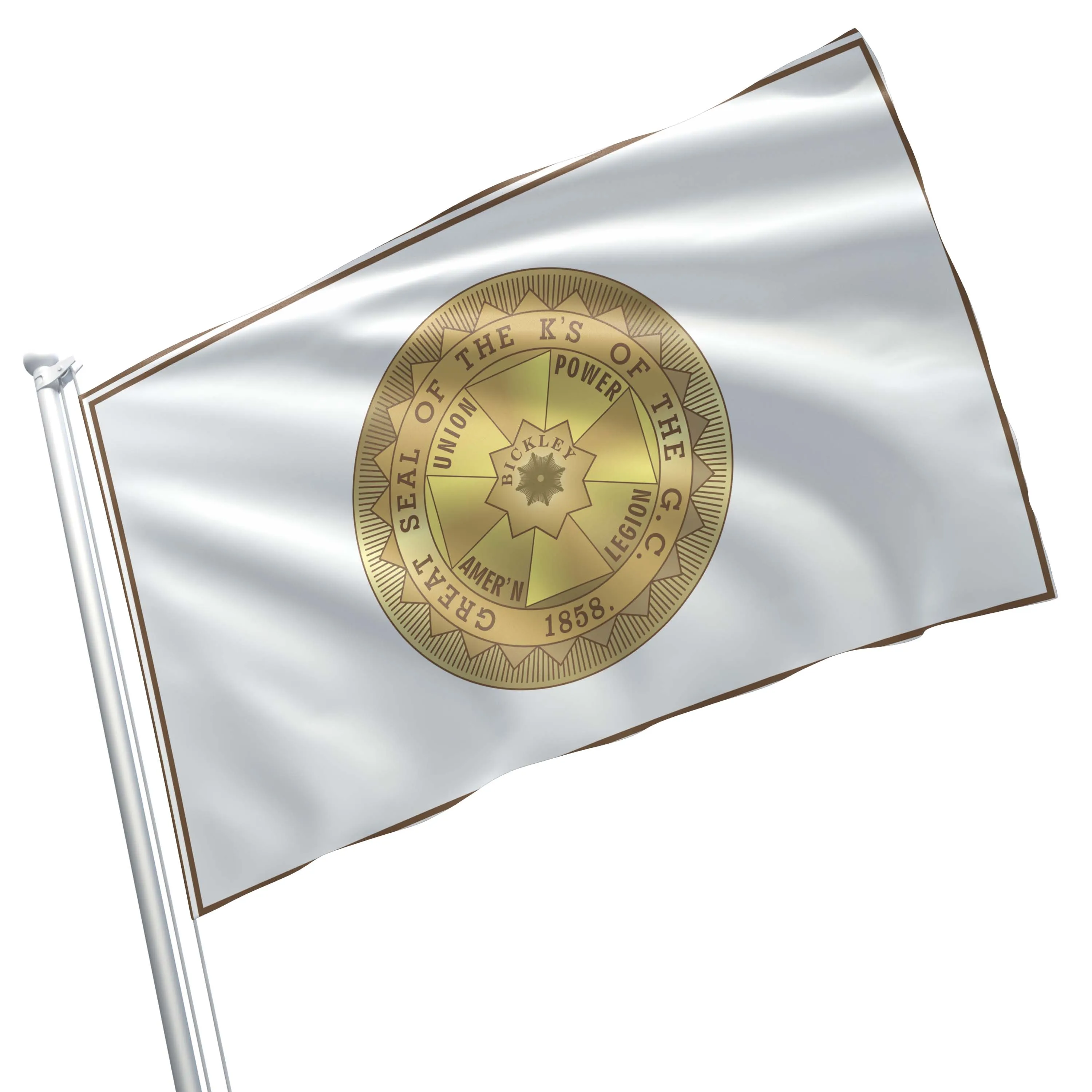 Knights of the Golden Circle KGC USA Flag Banner