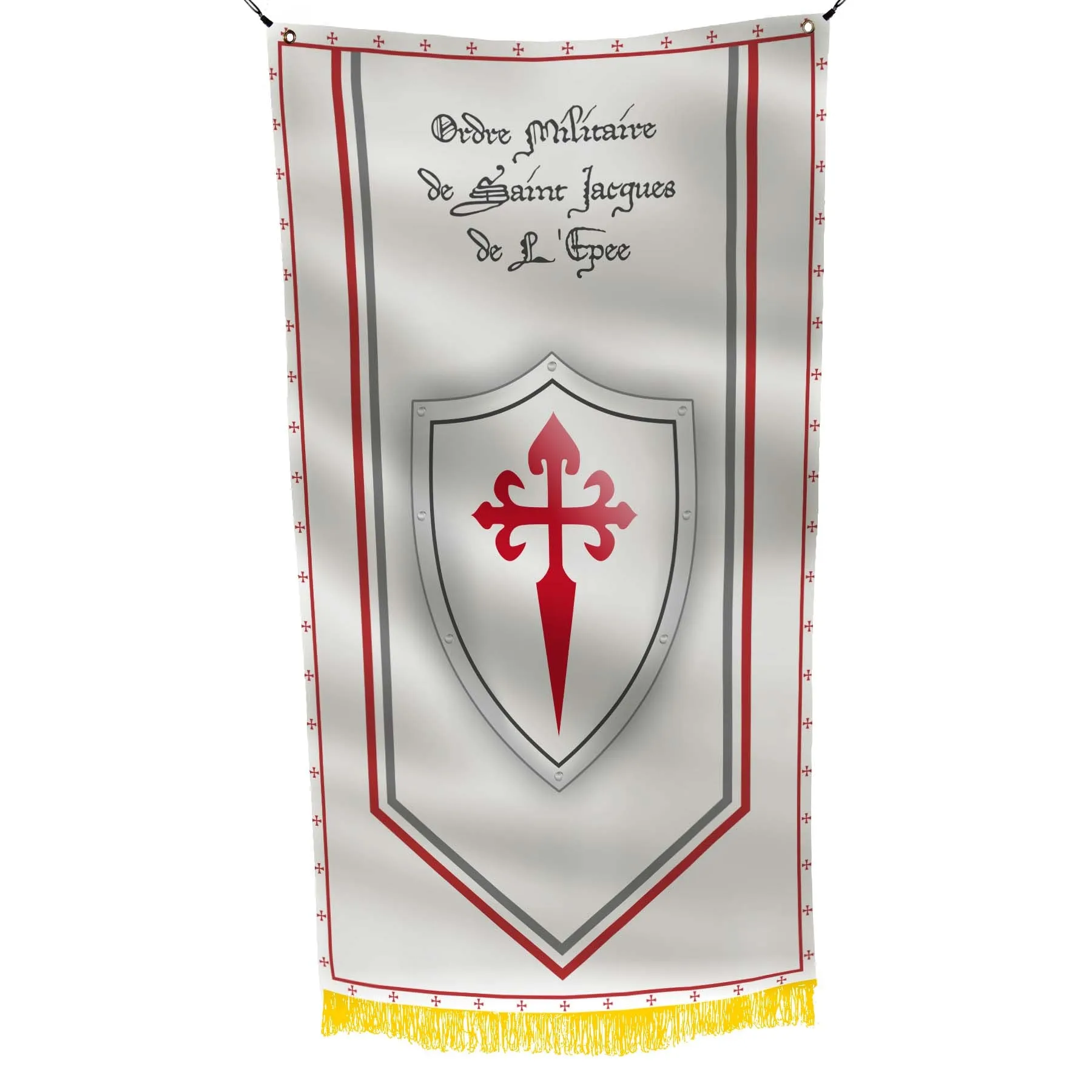 Knights Orders - Military Christian Western Europe Religious Societies Of Knights Flag Banner