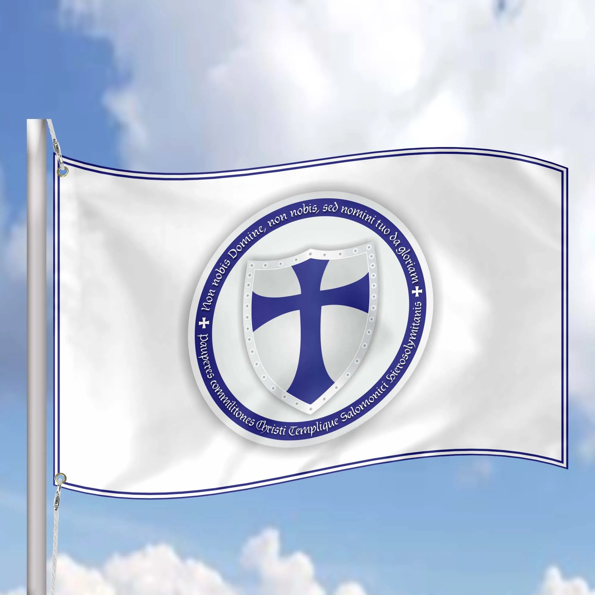 Knights Orders - Military Christian Western Europe Religious Societies Of Knights Flag Banner