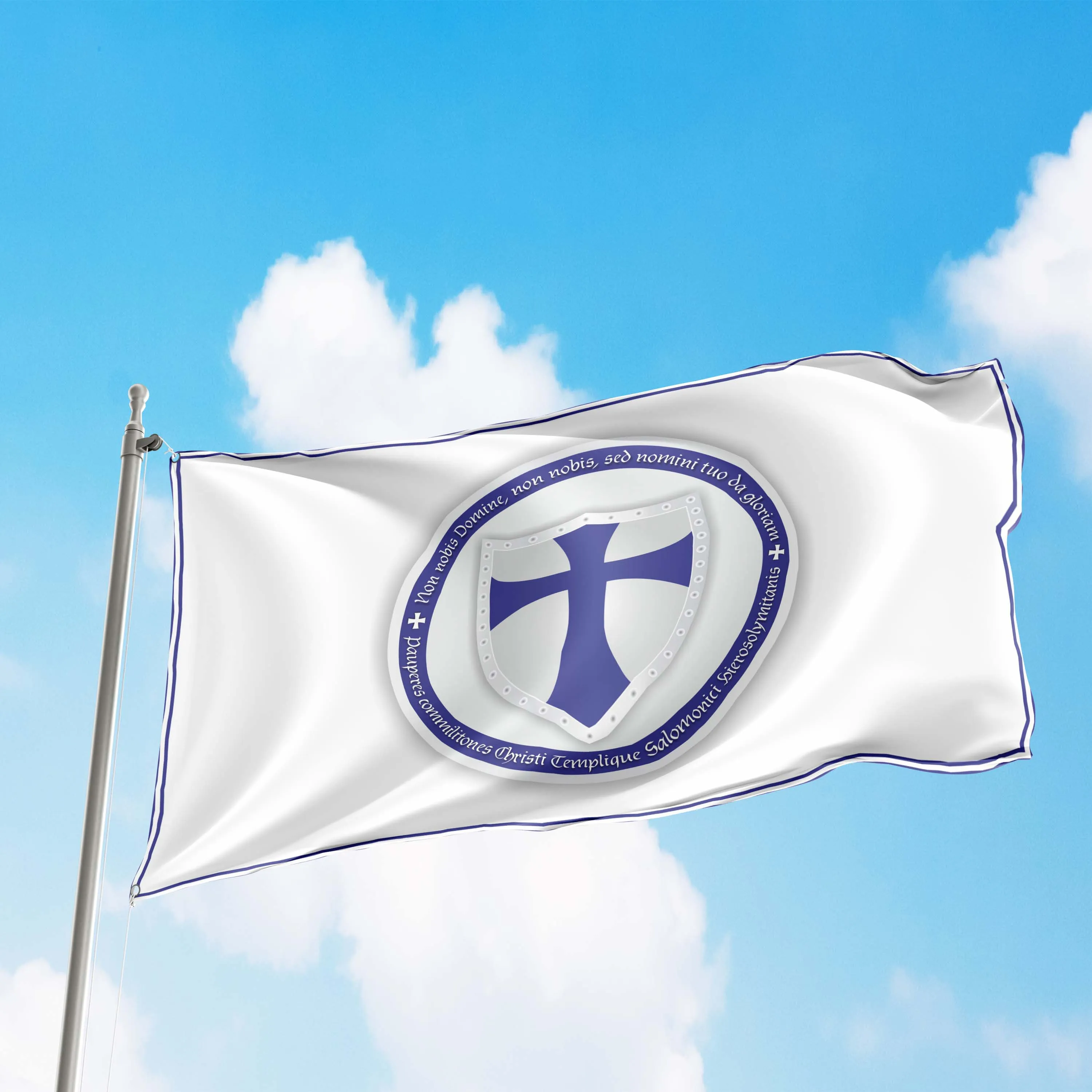 Knights Orders - Military Christian Western Europe Religious Societies Of Knights Flag Banner