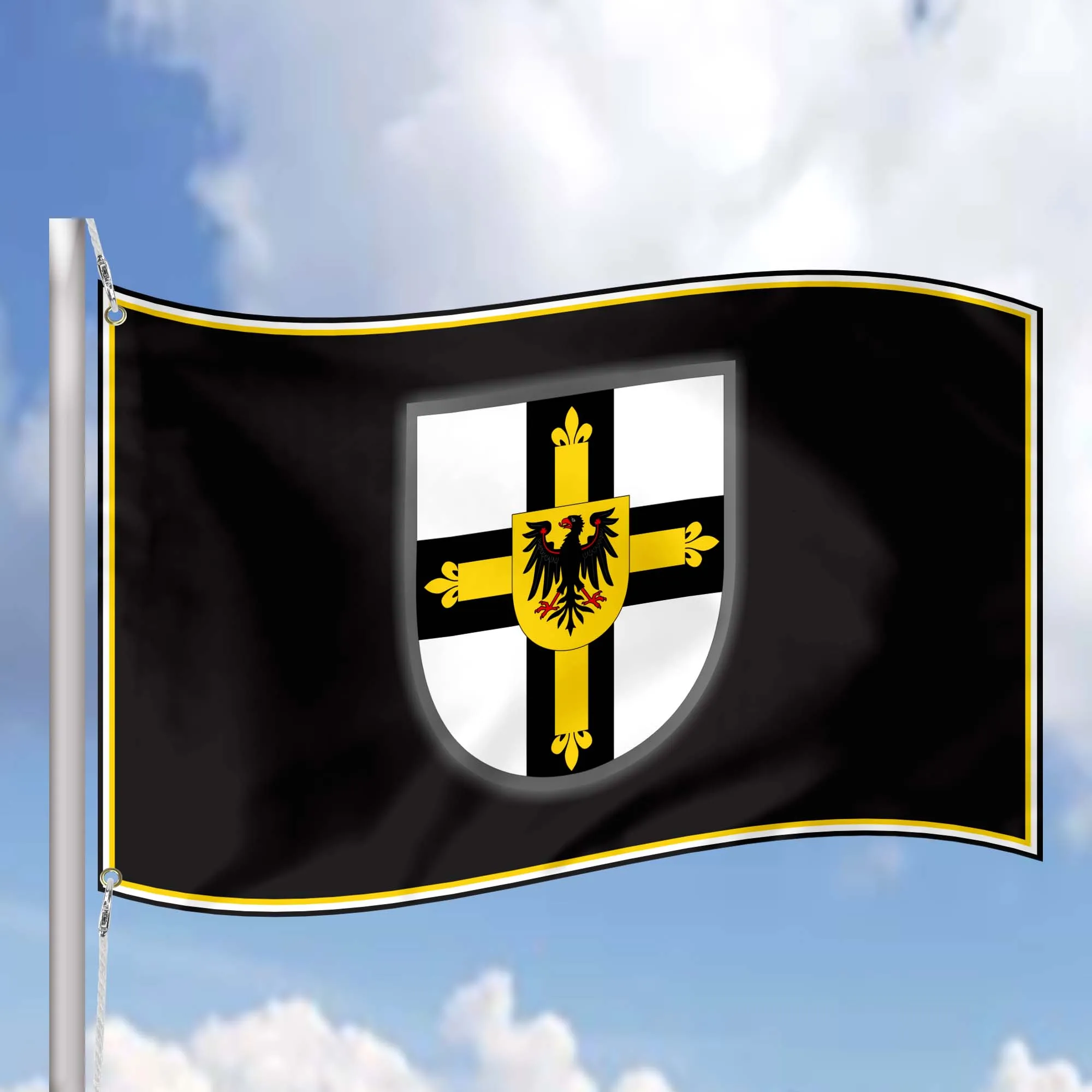Knights Orders - Military Christian Western Europe Religious Societies Of Knights Flag Banner