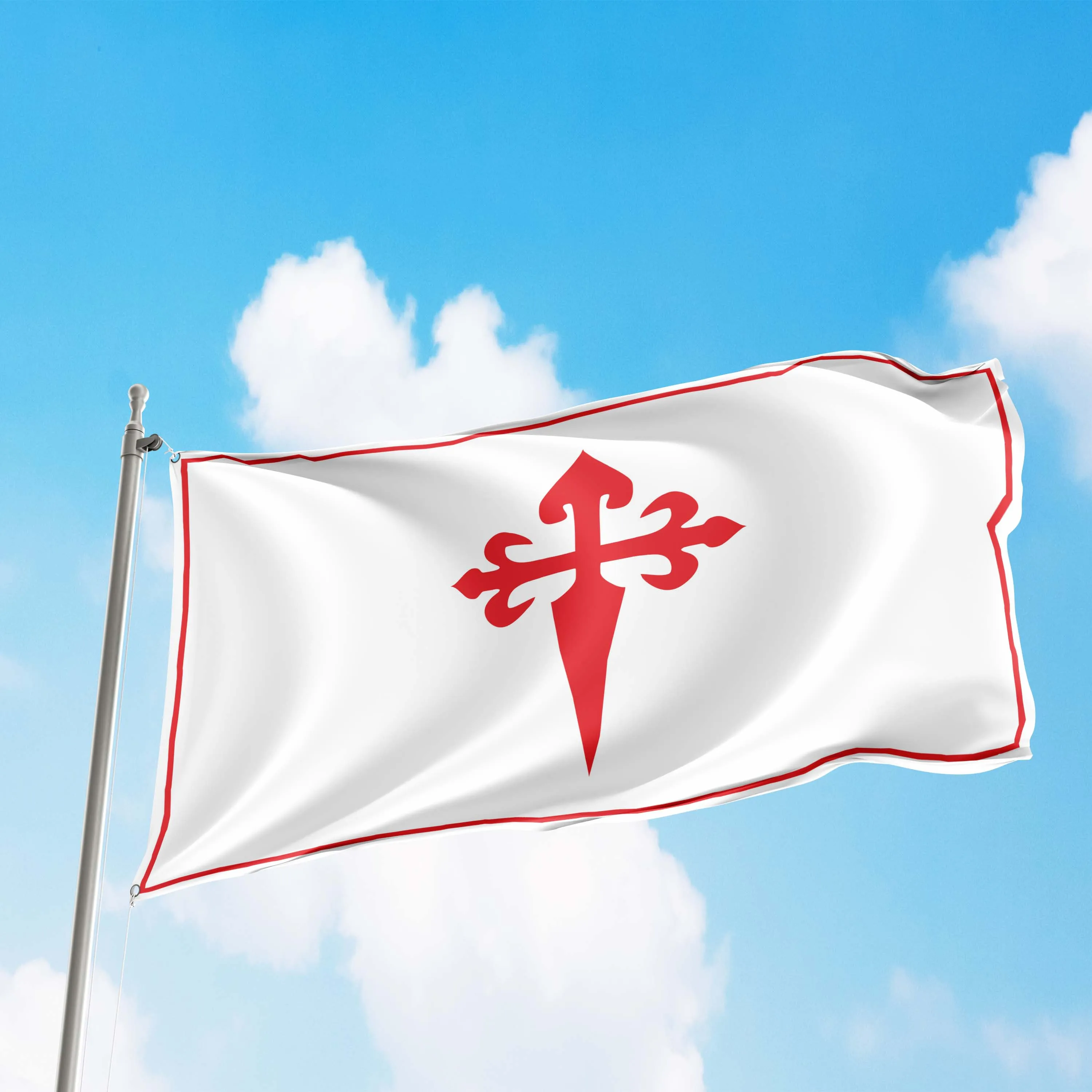 Knights Orders - Military Christian Western Europe Religious Societies Of Knights Flag Banner