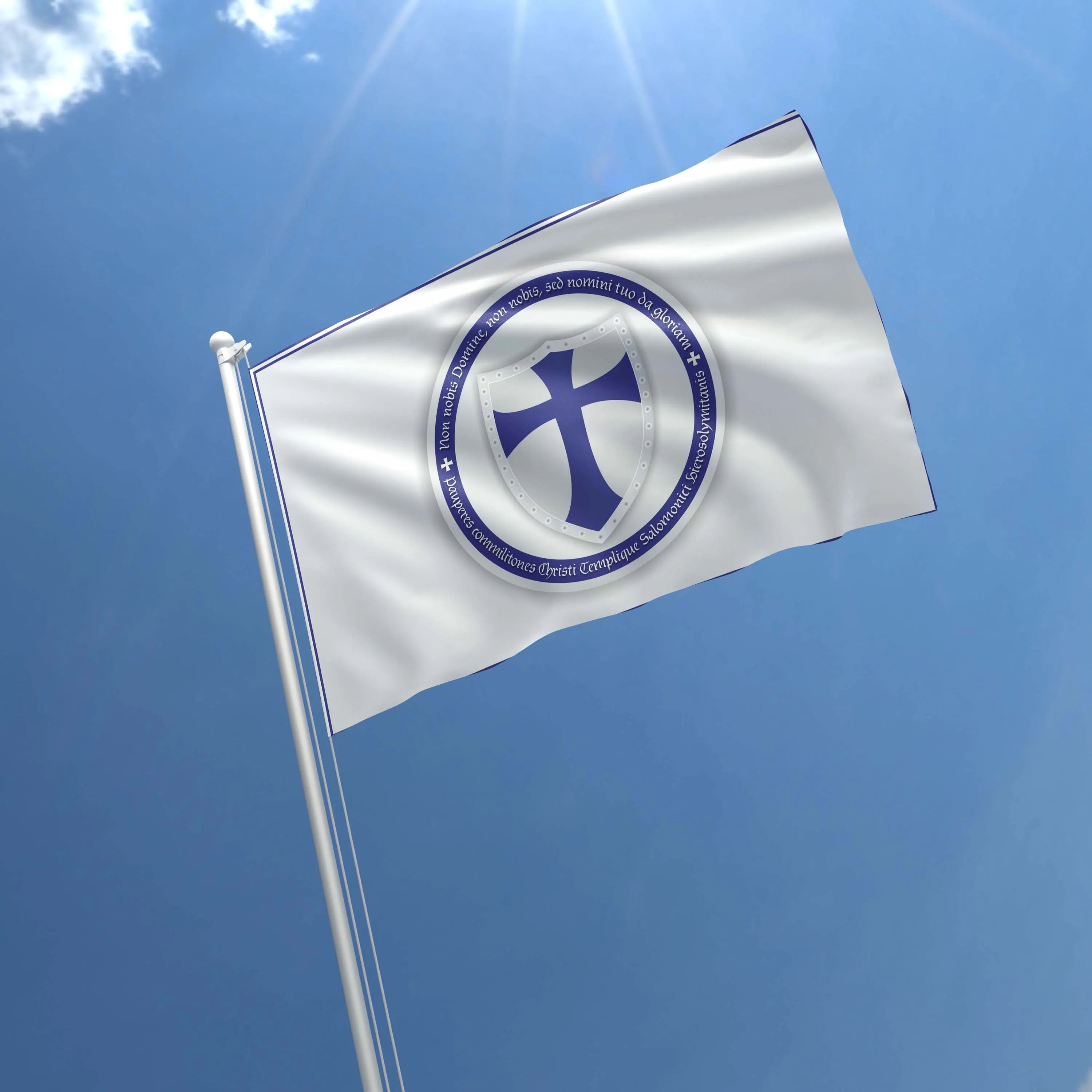 Knights Orders - Military Christian Western Europe Religious Societies Of Knights Flag Banner