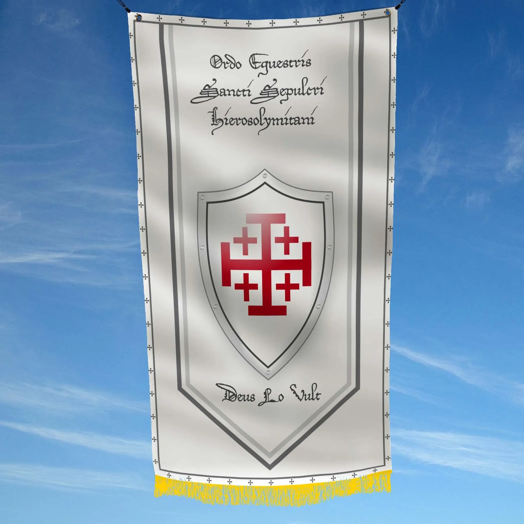 Knights Orders - Military Christian Western Europe Religious Societies Of Knights Flag Banner