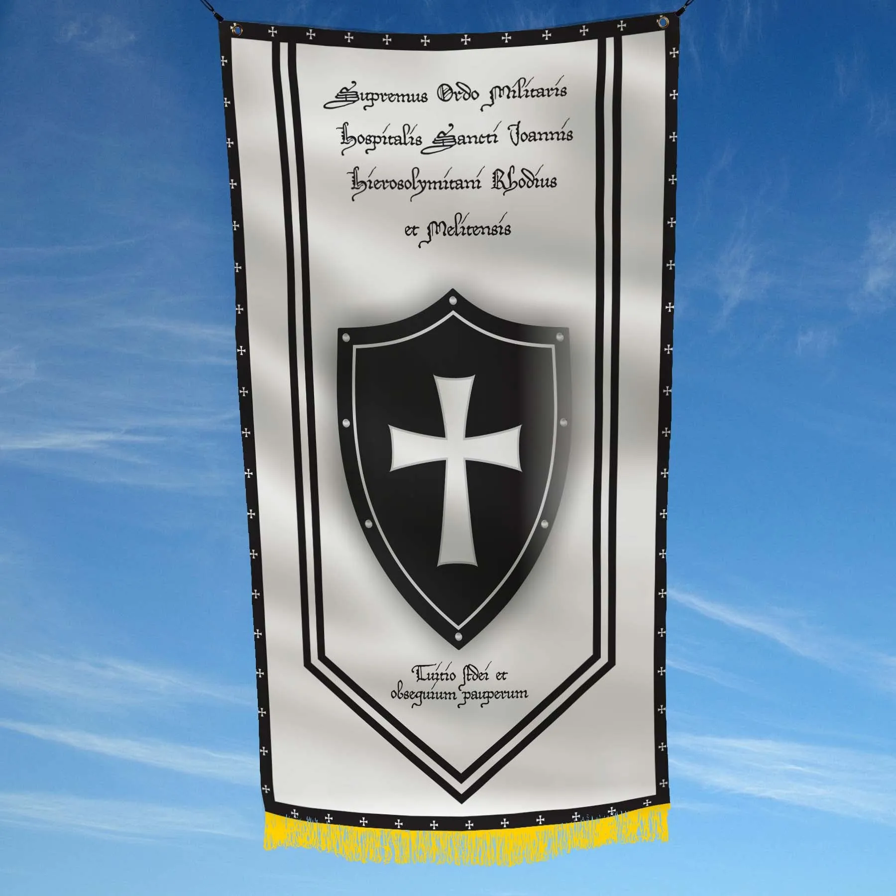Knights Orders - Military Christian Western Europe Religious Societies Of Knights Flag Banner