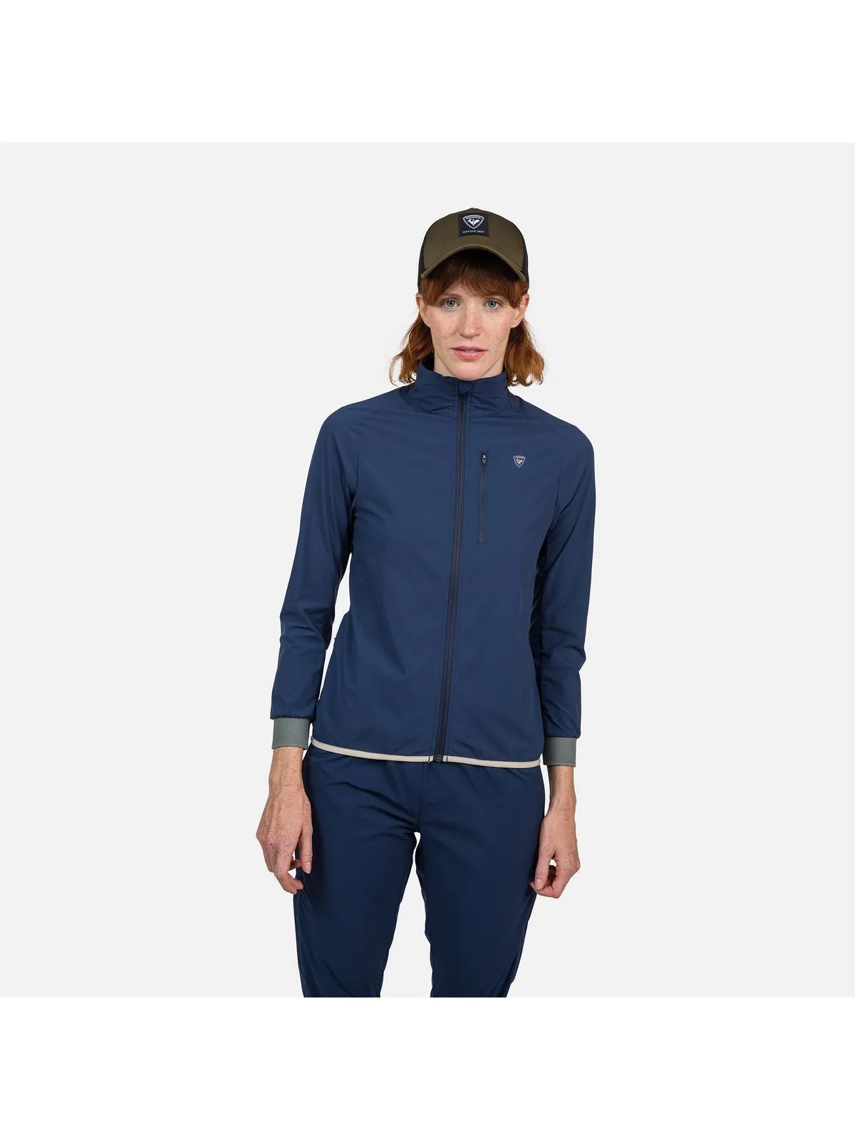 Kurtka na biegówki damska Rossignol W Active Versatile Xc Jkt granatowy