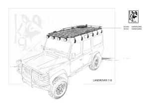 Landrover Defender 110 K9 Roof Racks Expedition Quality