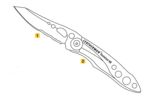 Leatherman knife SKELETOOL KBX - Silver