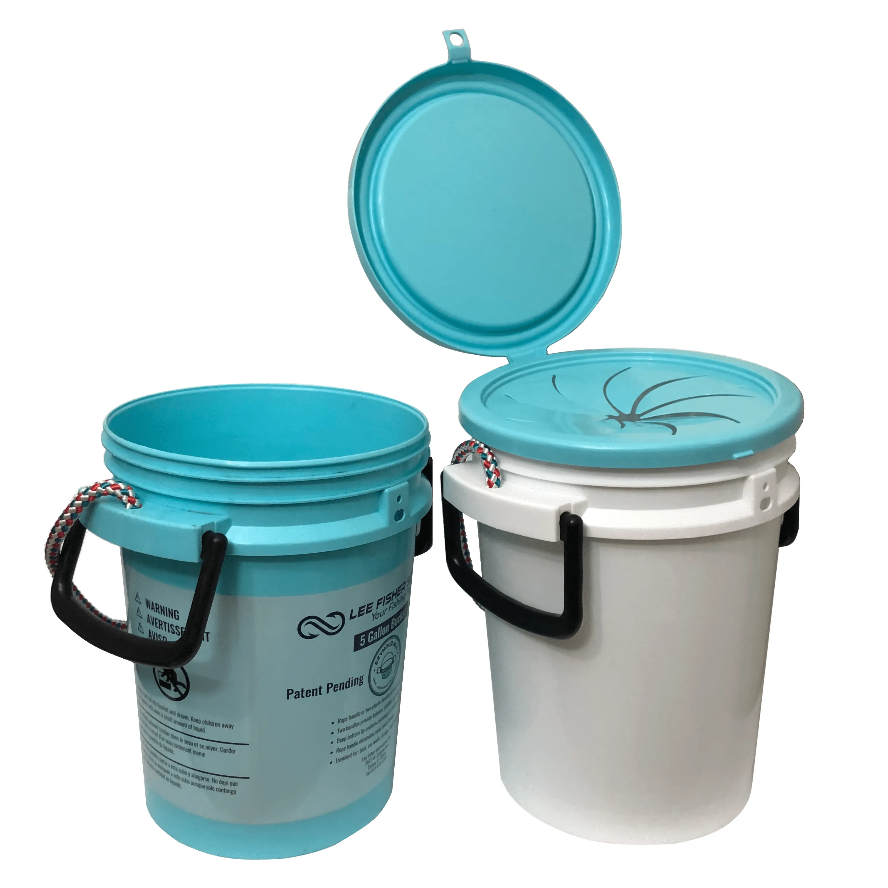 Lee Fisher Sports Bucket Trash Cover with Lid fit most bucket