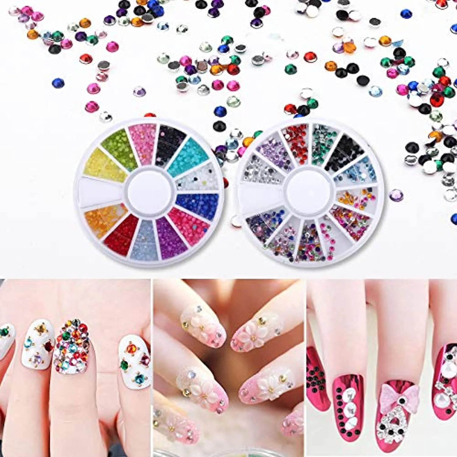 LIONVISON Practice Hand for Acrylic Nails,Flexible Nail Practice Hands Fingers with Acrylic Nail Kit,Fake Nail Mannequin Hand Acrylic Powder Brush Nail Art Decoration Tools for Professional Beginners