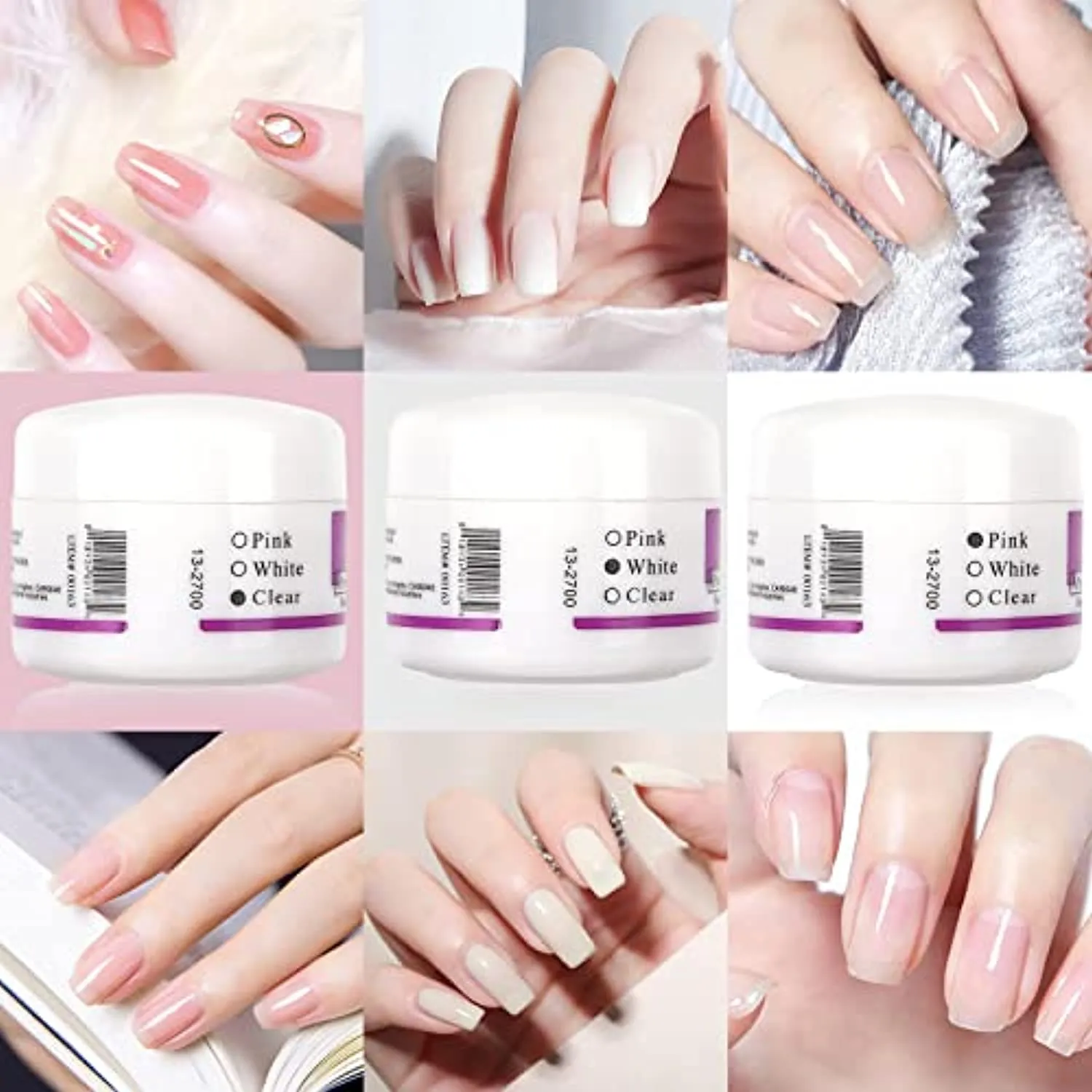 LIONVISON Practice Hand for Acrylic Nails,Flexible Nail Practice Hands Fingers with Acrylic Nail Kit,Fake Nail Mannequin Hand Acrylic Powder Brush Nail Art Decoration Tools for Professional Beginners