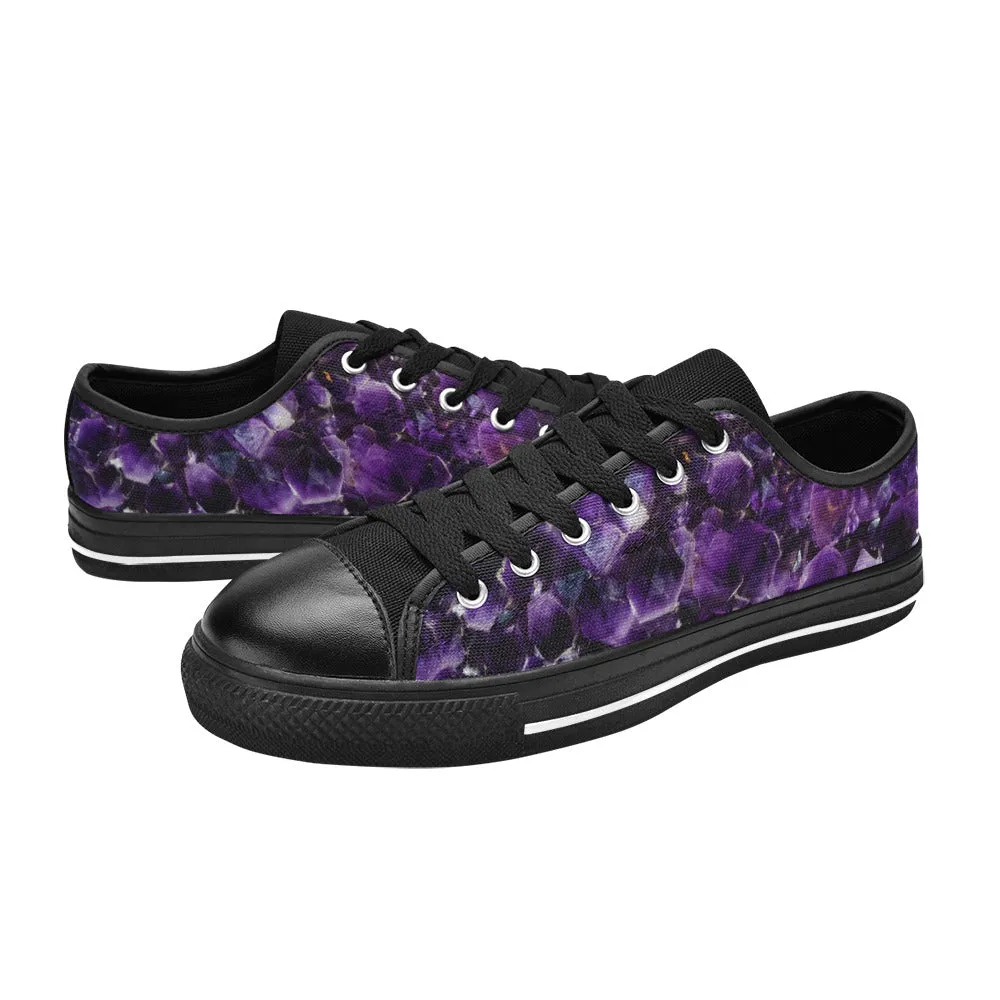 Low Top Canvas Women's Shoes - Amethyst