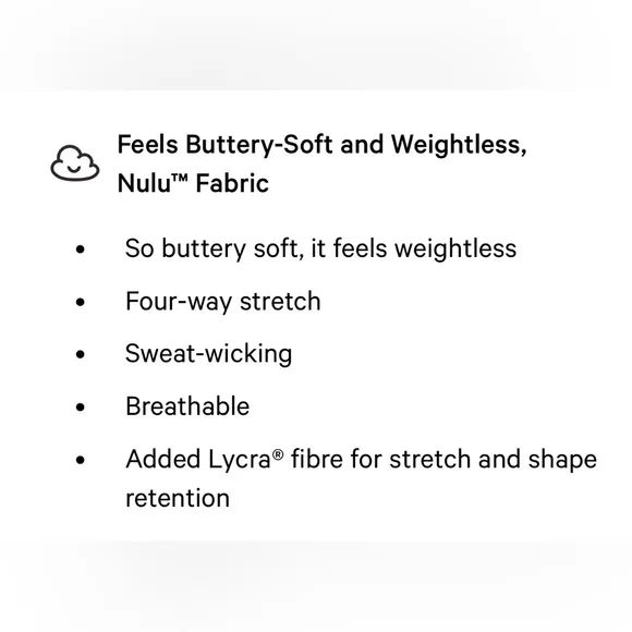 Lululemon Nulu Strappy AB cup