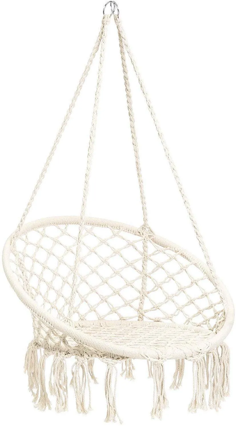 Macrame Hammock Chair for Indoor or Outdoor