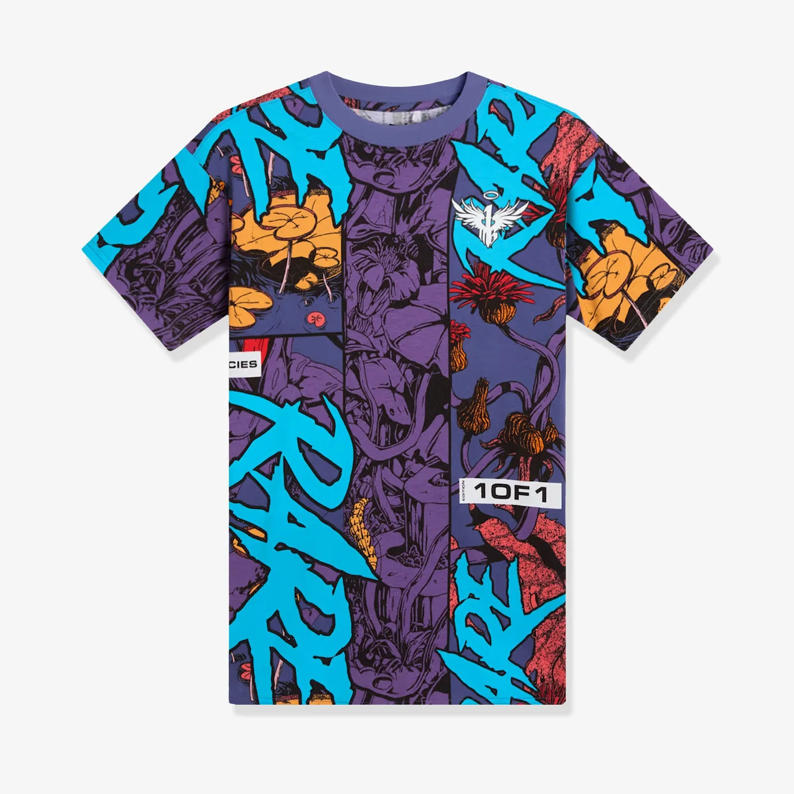 Melo Phoenix AOP T-Shirt - Blue Crystal
