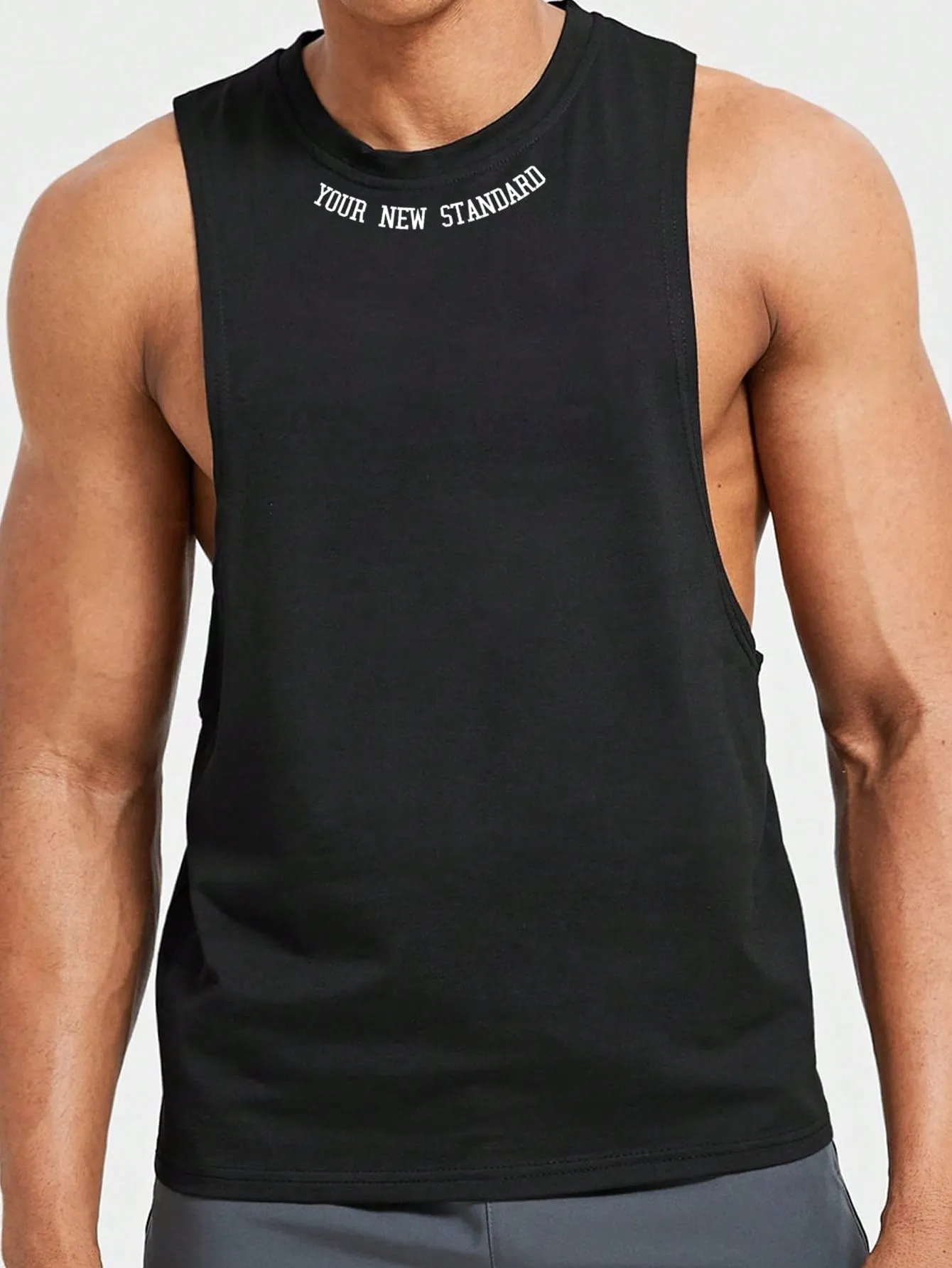 Men Letter Graphic Sports Tank Top