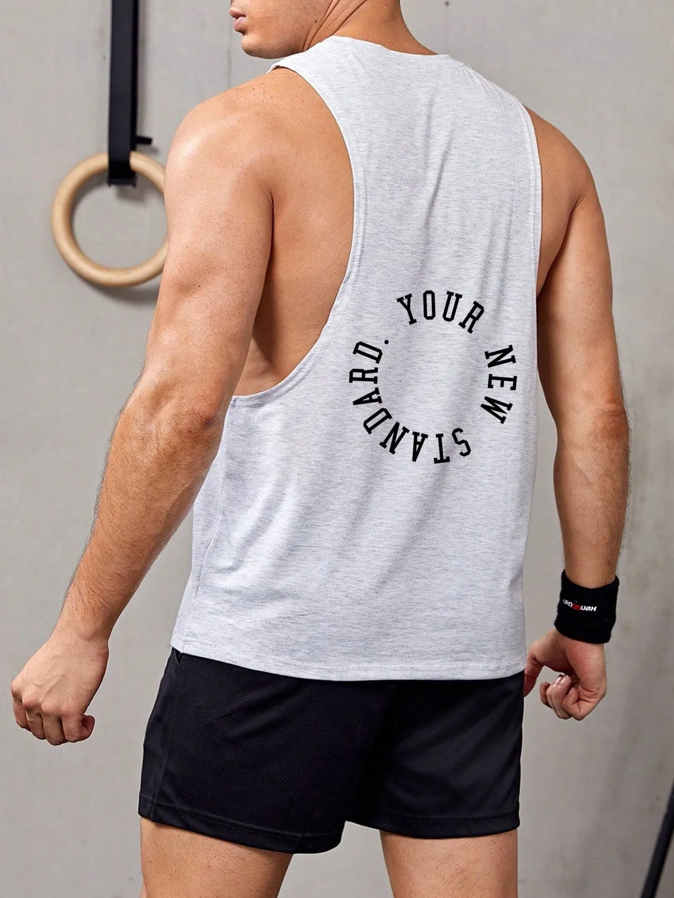 Men Letter Graphic Sports Tank Top